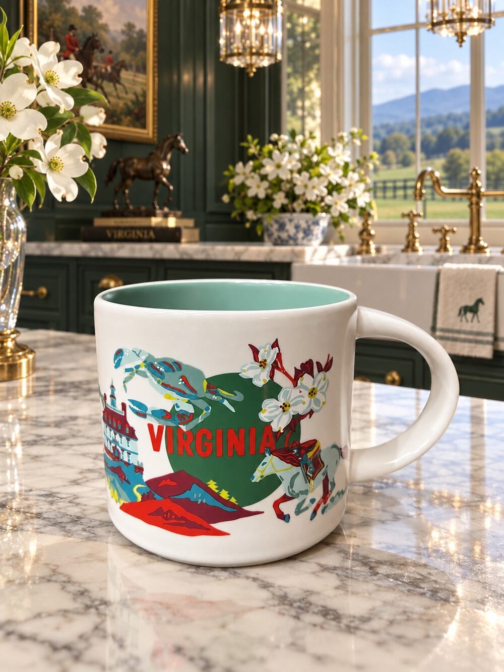 Starbucks Virginia Discovery Series Mug 14 Oz Ceramic Destination Cup 2024